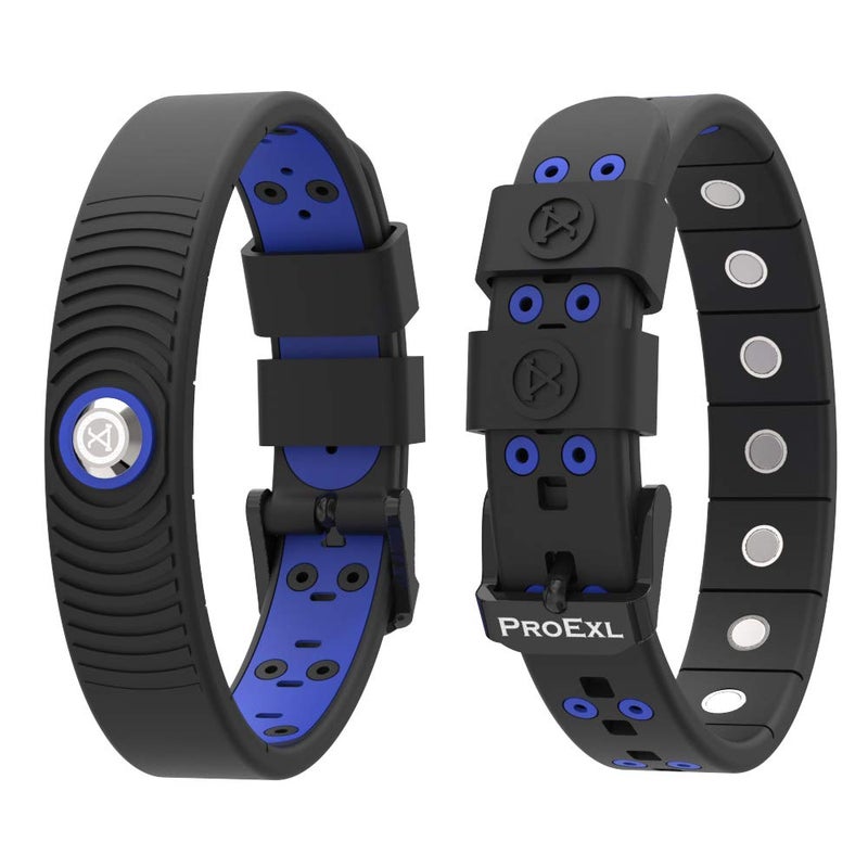 PROEXLÂ® 18 MAX Sports Magnetic Bracelet - Waterproof - Breathable Strap - Super Strength - (Black Azul) - Image 2